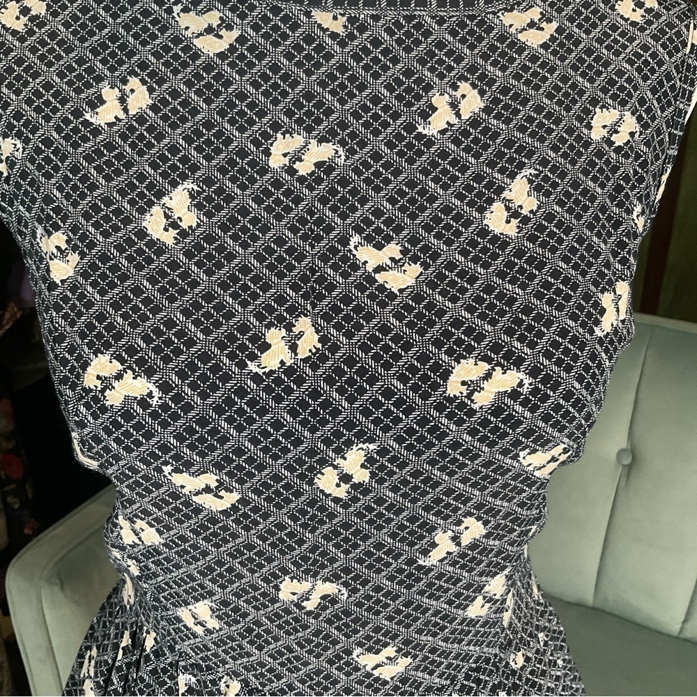 E.D. Michaels Scotty Dog Vintage Inspired Apron Dress With Pockets - Picture 2 of 7